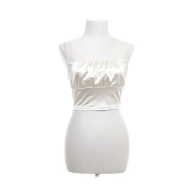 Crop top (Blanc) de Divided by H&M Polyester, Élasthane