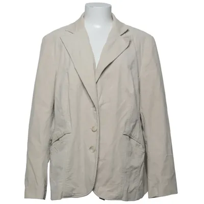 Kavaj (Beige) från XLNT Woman Acetat, Bomull, Elastan