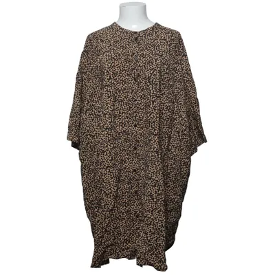 Skjortekjole (Beige, Sort) fra XLNT by KappAhl Polyamid, Viscose