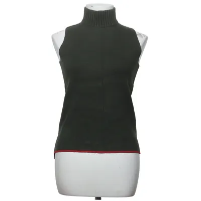 Slipover (Grøn, Rød) fra Zara Knit Nylon, Polyester, Viscose