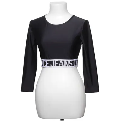Trainingsoberteil (Schwarz) von Versace Jeans Couture Elasthan, Polyamid
