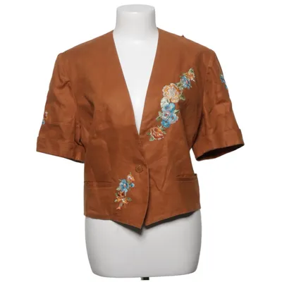 Blazer (Brun, Flerfarvet) fra Kenzo City Acetat, Cupro, Linned