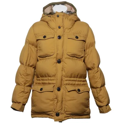 Down jacket (Yellow) from Burberry Children Polyamide, Polyester