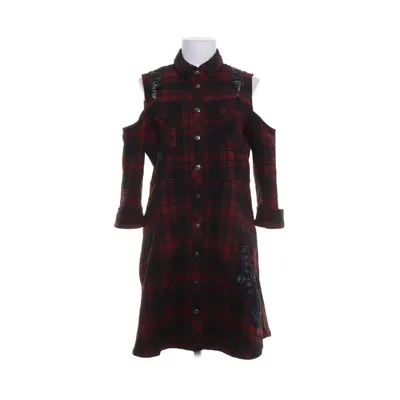 Skjortklänning (Röd, Svart) från Killstar Elastan, Polyester, Viskos