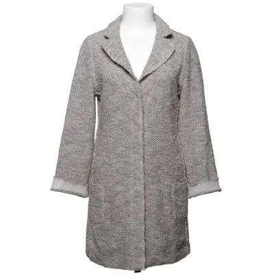 Coat (Gray, Blue, Multicolored) from Bruno Manetti Cotton, Linen, Polyamide, Silk, Viscose