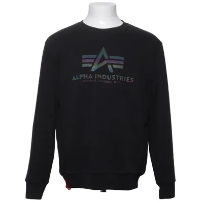 Sweatshirt (Zwart) van Alpha Industries Katoen, Polyester