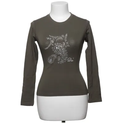 Lange mouwen shirt (Groen) van Christian Dior Boutique Elastaan, Viscose
