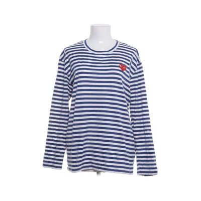 Lange mouwen shirt (Wit, Blauw) van Comme des Garçons PLAY Katoen