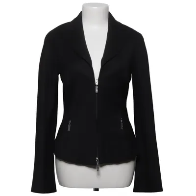 Jacket (Black) from Mugler Elastane, Polyamide, Viscose, Wool