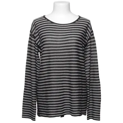 Long sleeve T-shirt (Black, White) from T by Alexander Wang Cotton, Viscose