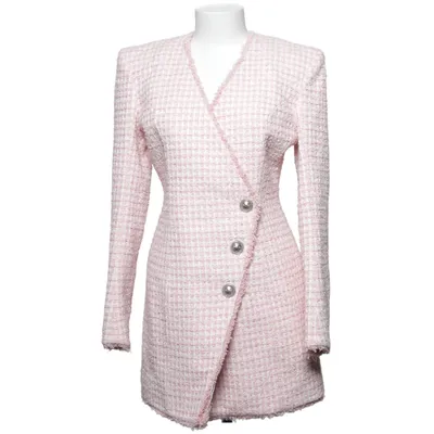 Jurk (Roze, Meerkleurig) van Balmain Katoen, Cupro, Polyamide