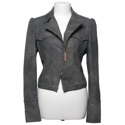 Veste de motard (Gris) de Versace Jeans Couture Coton, Polyester, Viscose