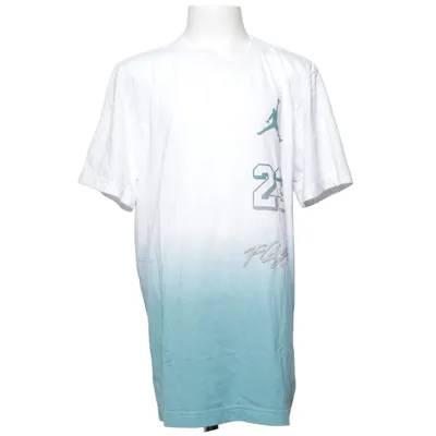 T-shirt (White, Green) from Nike Air Jordan Cotton, Polyester