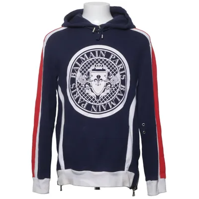 Capuchon sweater (Blauw, Wit, Rood) van Balmain Katoen, Elastaan