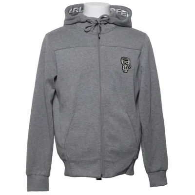 Kapuzenpullover (Grau) von Karl Lagerfeld Baumwolle, Elasthan, Polyamid