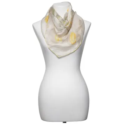 Shawl (Beige, Yellow, Multicolored) from Valentino Silk