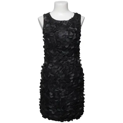 Kjole (Sort) fra Alexander McQueen Bomuld, Læder, Nylon, Polyester