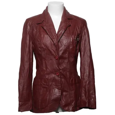 Veste en cuir (Rouge) de Etienne Aigner Acétate, Cuir