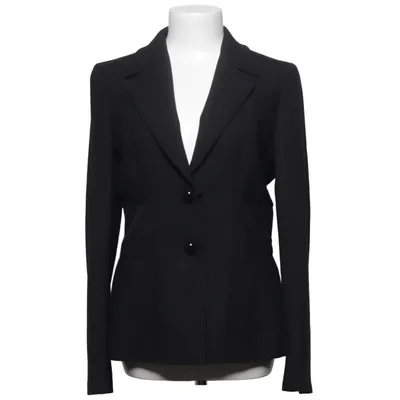 Blazer (Noir) de Gianni Versace Élasthane, Viscose, Laine