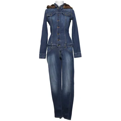 Jumpsuit (Blauw) van Met Katoen, Elastaan, Polyester