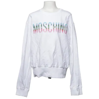 Collegetröja (Vit) från Moschino Teen Bomull, Elastan, Polyester
