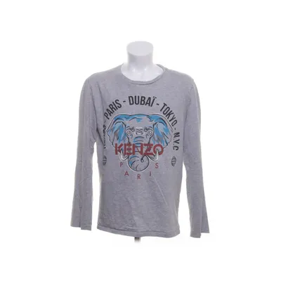 Long sleeve T-shirt (Gray, Multicolored) from Kenzo Kids Cotton