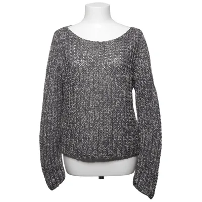 Strickpullover (Grau, Weiß) von Brunello Cucinelli Baumwolle, Viskose