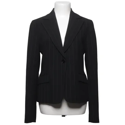 Blazer (Black) from Divina Elastane, Polyamide, Polyester, Wool