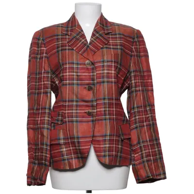 Blazer (Rood, Meerkleurig) van Mulberry Linnen, Viscose