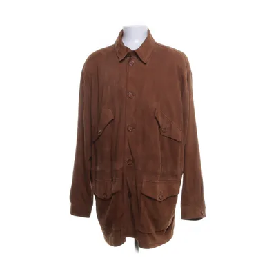 Jas (Bruin) van Yves Saint Laurent Leer, Viscose