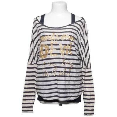 T-shirt à manches longues (Bleu, Blanc) de Maison Scotch Coton