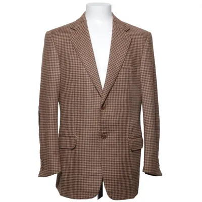 Kavaj (Beige, Brun) från Ermenegildo Zegna Kupro, Silke, Ull