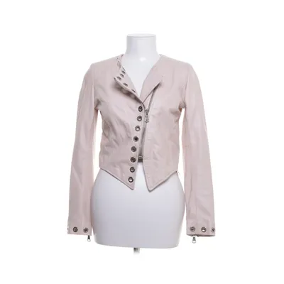 Bikerjacka (Rosa) från Anna Rock Bomull, Polyester, Skinn