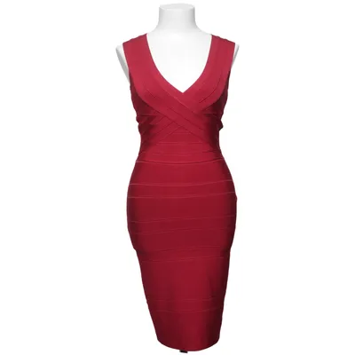 Jurk (Roze) van Herve Leger Elastaan, Nylon, Viscose