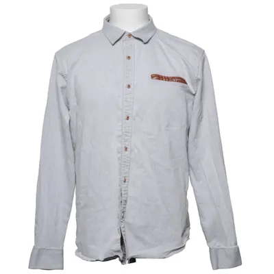 Shirt (Grijs) van Coofandy Katoen, Elastaan, Polyester