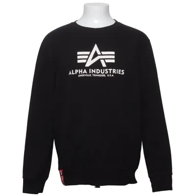 Sweatshirt (Zwart) van Alpha Industries Katoen, Polyester