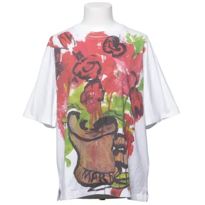 T-shirt (Blanc, Multicolore) de Marni Coton