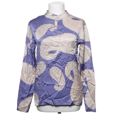 Blouse (Purple, Beige) from Dries van Noten Cotton, Silk