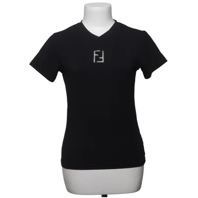 T-shirt (Black) from Fendi Jeans Elastane, Polyamide