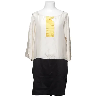 Dress (Black, Beige) from See by Chloé Cotton, Silk
