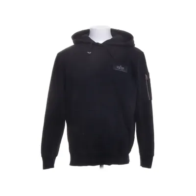 Huvtröja (Svart) från Alpha Industries Bomull, Polyester