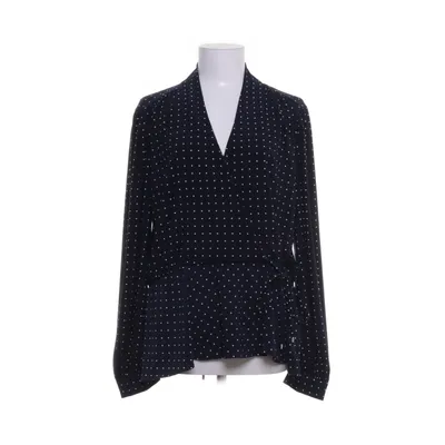 Wrap blouse (Blue, White) from Lauren Ralph Lauren Elastane, Polyester