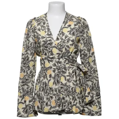 Blouse portefeuille (Jaune, Multicolore) de Proenza Schouler Soie, Viscose