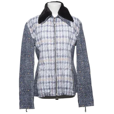 Jacka (Blå, Vit, Flerfärgad) från Roberto Cavalli Bomull, Elastan