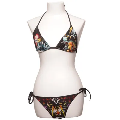 Bikini (Black, Multicolored) from Dsquared2 Elastane, Polyamide