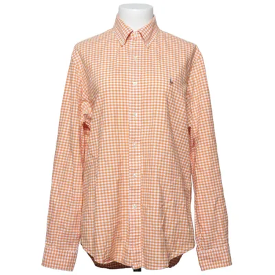 Chemise (Orange, Blanc) de Ralph Lauren Coton