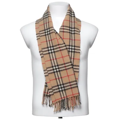 Halstørklæde (Beige, Flerfarvet) fra Burberry Kashmir, Uld