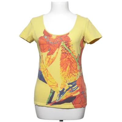 T-shirt (Jaune) de VJC Versace Coton, Élasthane