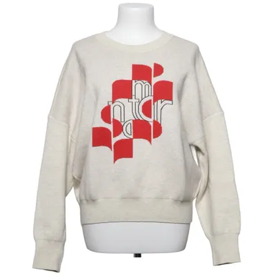 Sweatshirt (Beige, Red) from Isabel Marant Étoile Cotton, Elastane, Polyamide, Polyester, Viscose, Wool
