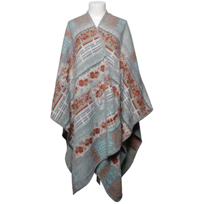 Poncho (Multicolore) de Kenzo Jungle Acrylique, Laine
